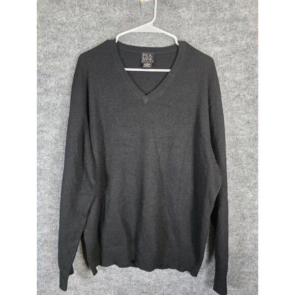 Jos A Bank Sweater Mens XL V Neck Cashmere Executive Collection Pullover - Picture 1 of 6